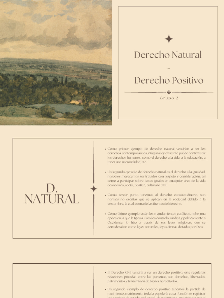 Derecho Natural vs. Positivo | PDF | La Ley natural | Derechos humanos