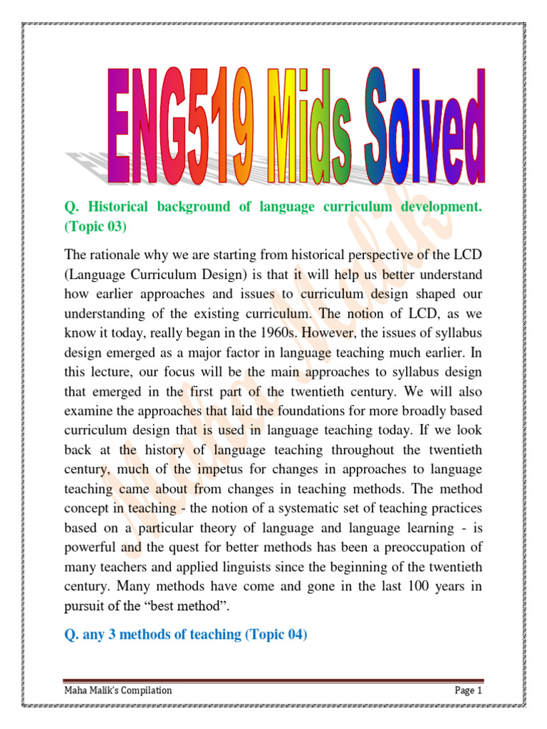 eng519-mids-solved-by-maha-malik-pdf-curriculum-second