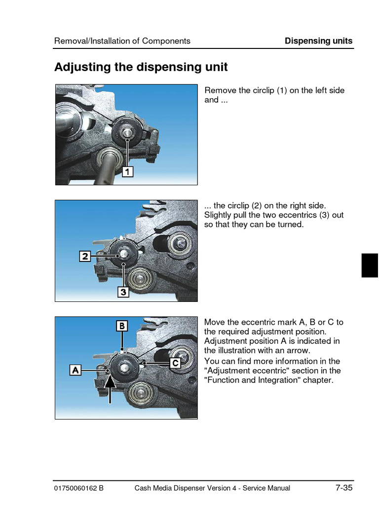 Adjusting Roller Eccentric CMD-V4 | PDF