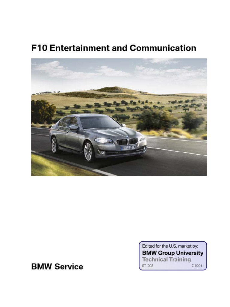 BMW F10 Entertainment System Overview | PDF | Loudspeaker | Computer ...