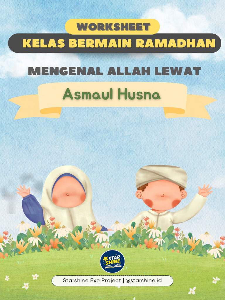 Worksheet Asmaul Husna Starshine Ramadhan Class V1 PDF