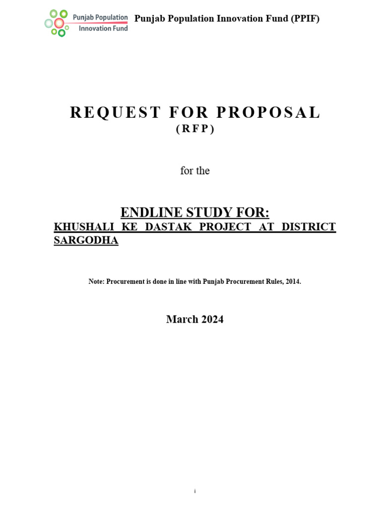 Endline study sargodha updated pdf request for proposal consultant