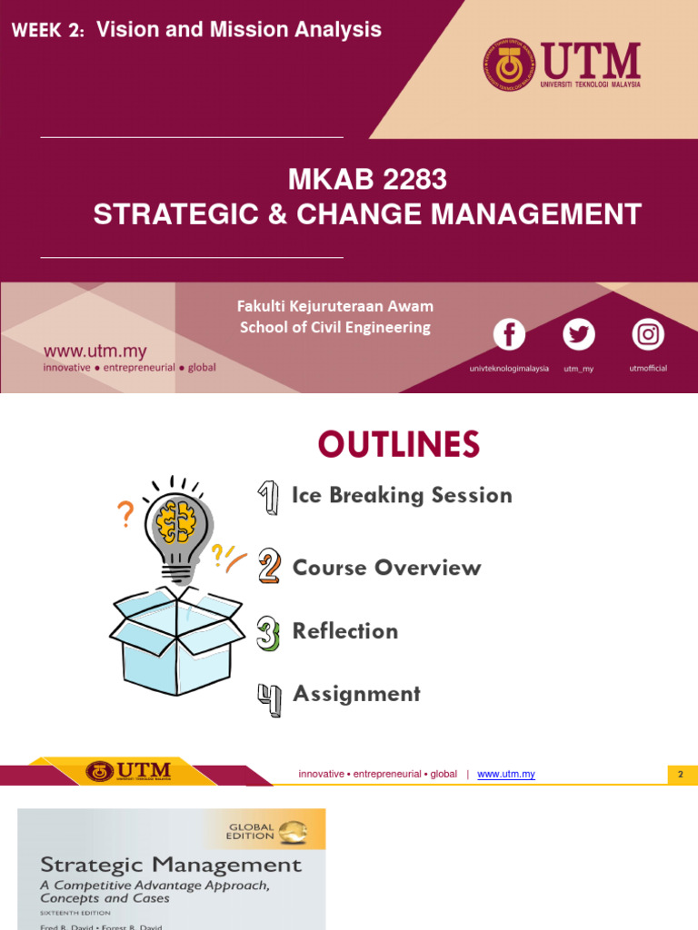 WEEK 2 Vision Mission | PDF | Strategic Management | Copyright