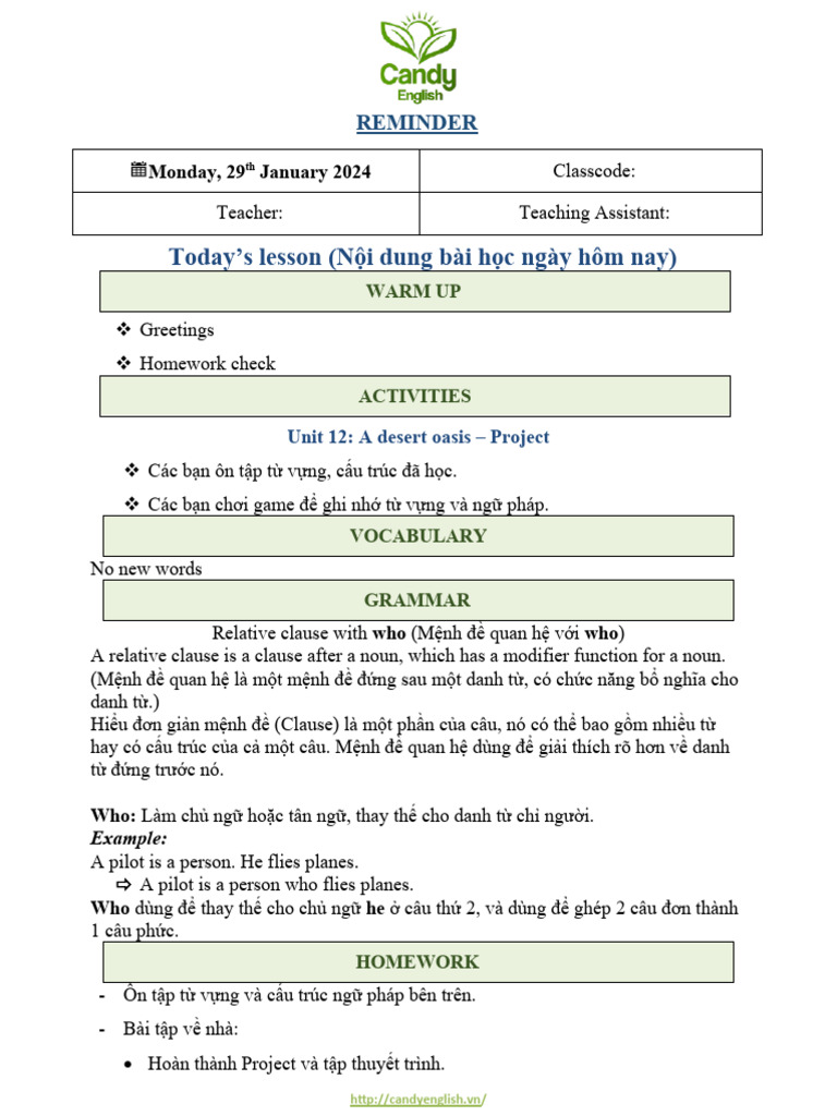 Ew4 Unit 12 Project Pdf