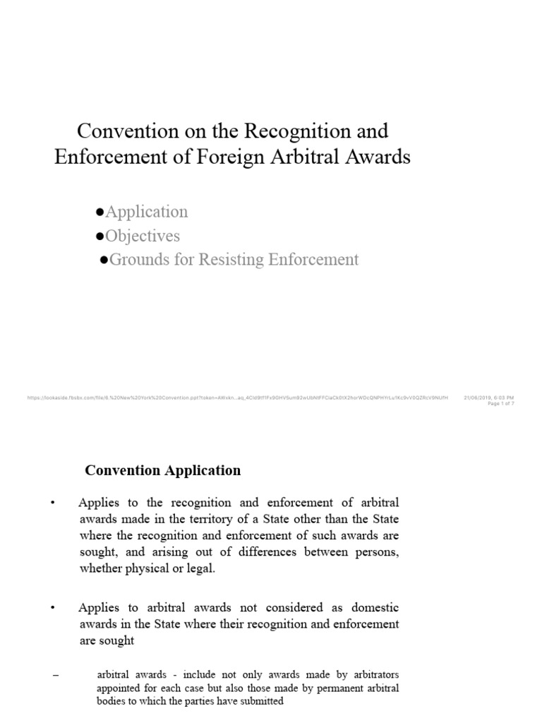 Foreign Arbitral Awards Enforcement Guide | PDF | Arbitration | Public Law