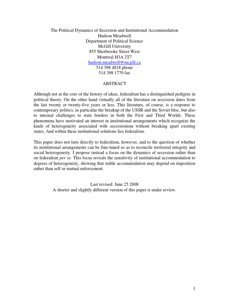 Poldynsecinstitaccjune 252008 | PDF | Secession In The United States ...