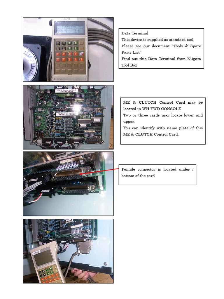 ME & Clutch Control Card Location Guide | PDF