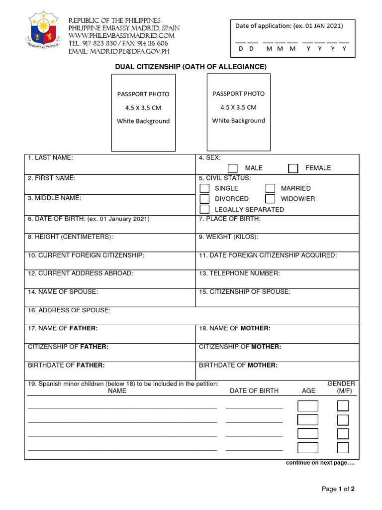 HOW TO FILL UP DUAL CITIZENSHIP visual data 2