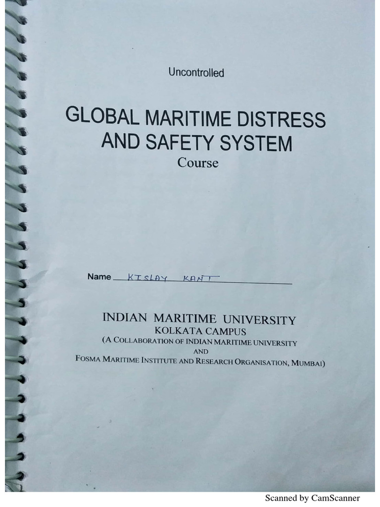 GMDSS Imu Fosma | PDF