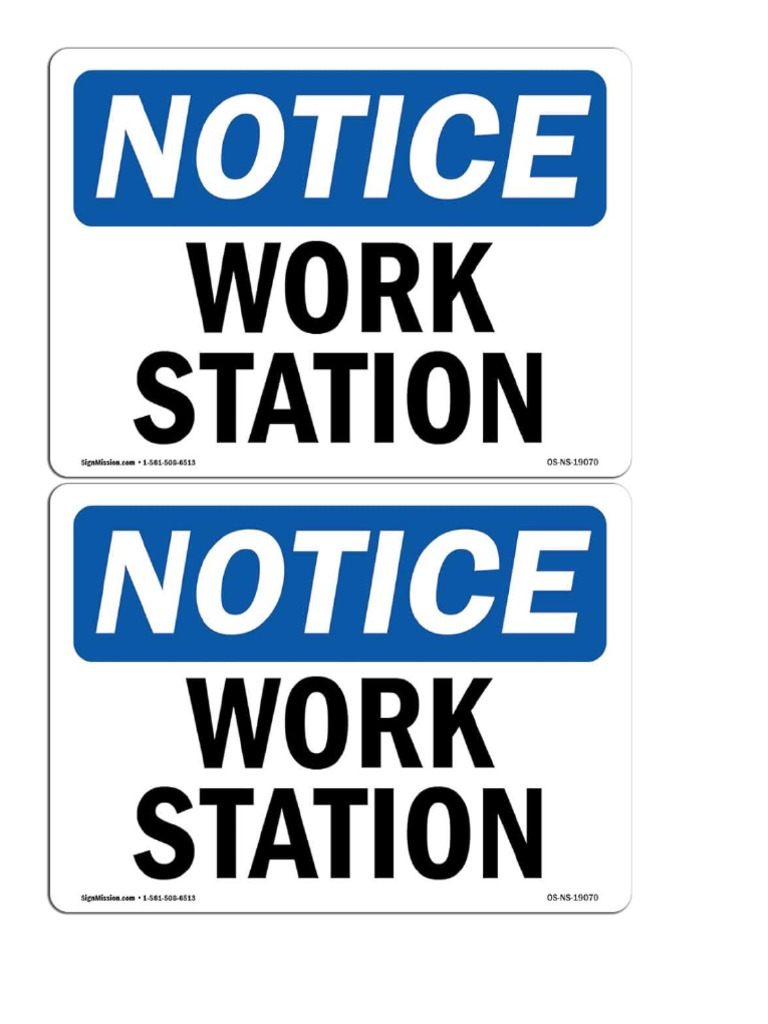 Work Station | PDF