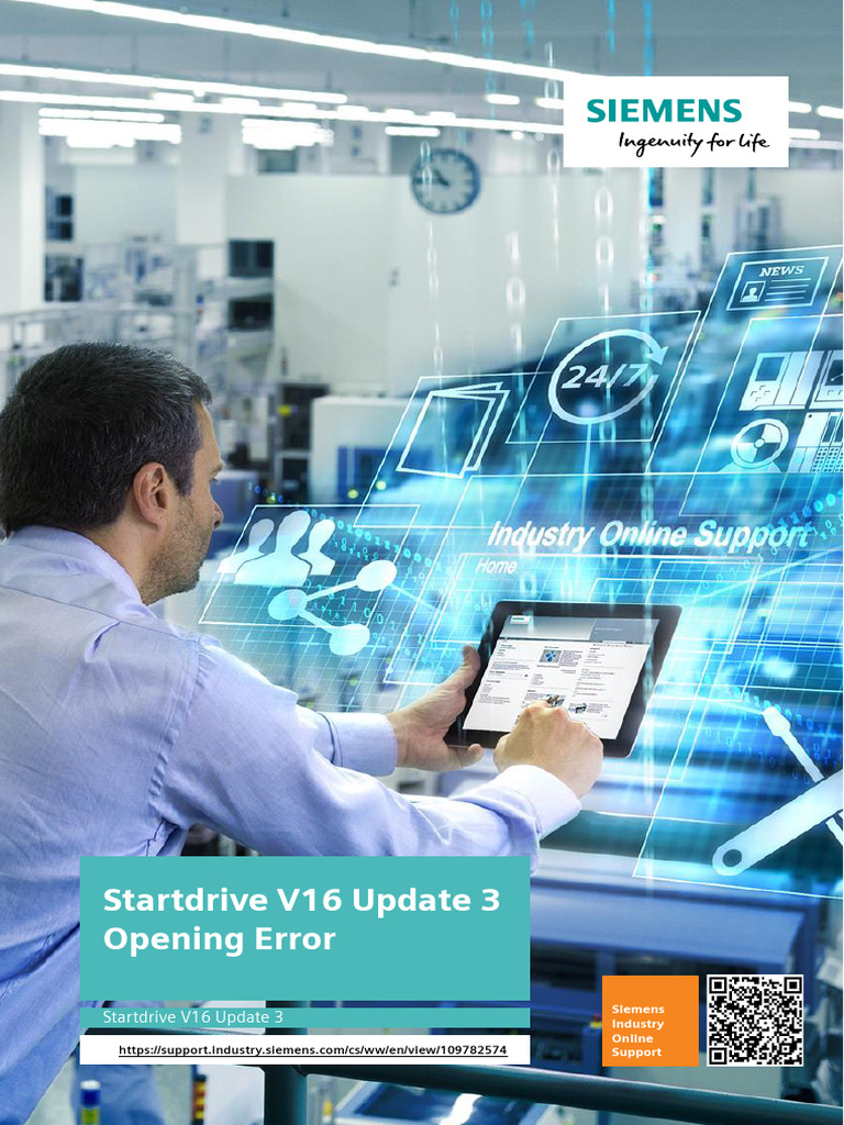 Startdrive V16 Update 3 Opening Error | PDF | Computing | Information ...