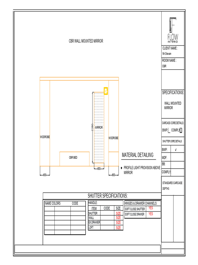 CBR and Dining Room Specifications | PDF | Window