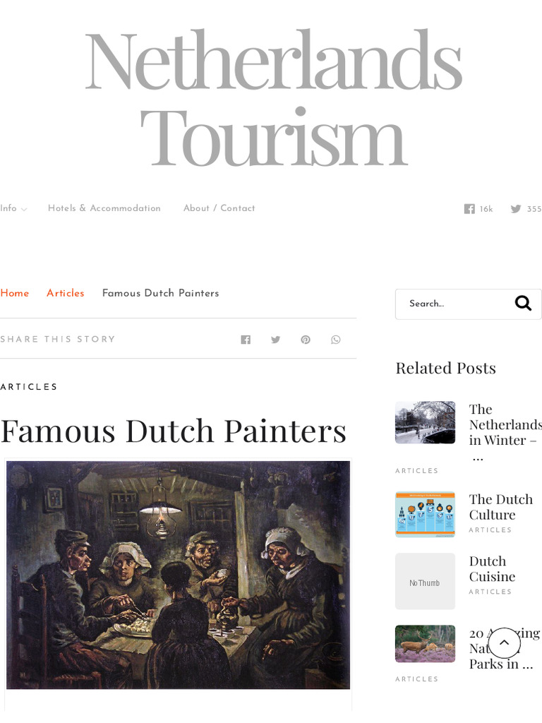 Famous Dutch Painters - Netherlands Tourism | PDF | Rembrandt | Paintings