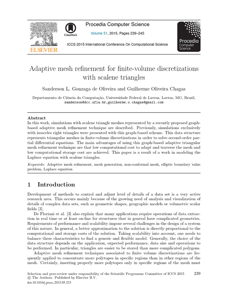 Adaptive Mesh Refinement For Finite Volume Discretizat - 2015 ...