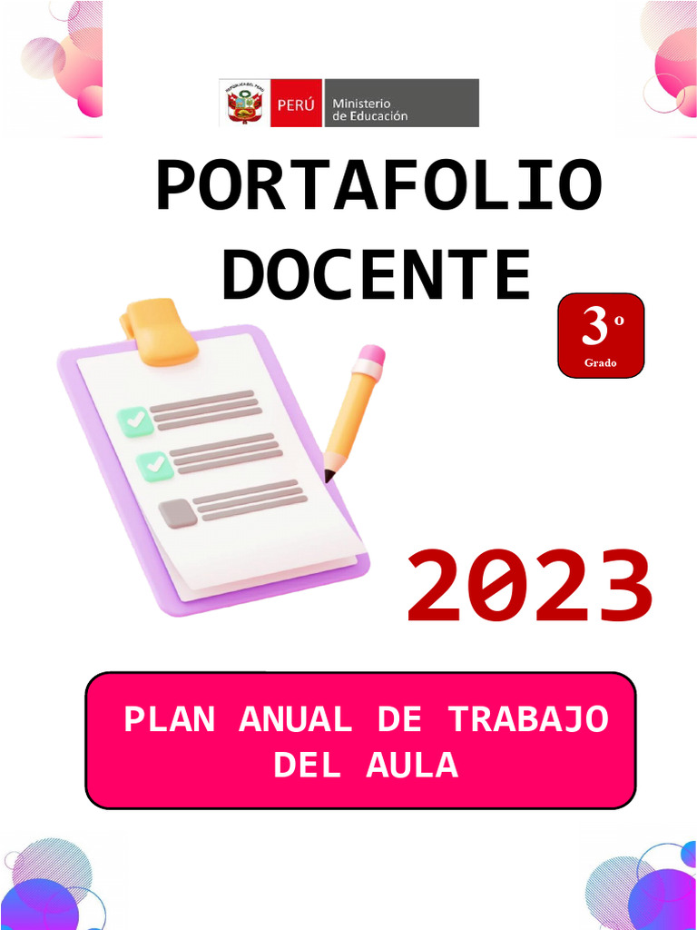 Plan Anual de Trabajo Aula 2023 | PDF | Salón de clases | Maestros