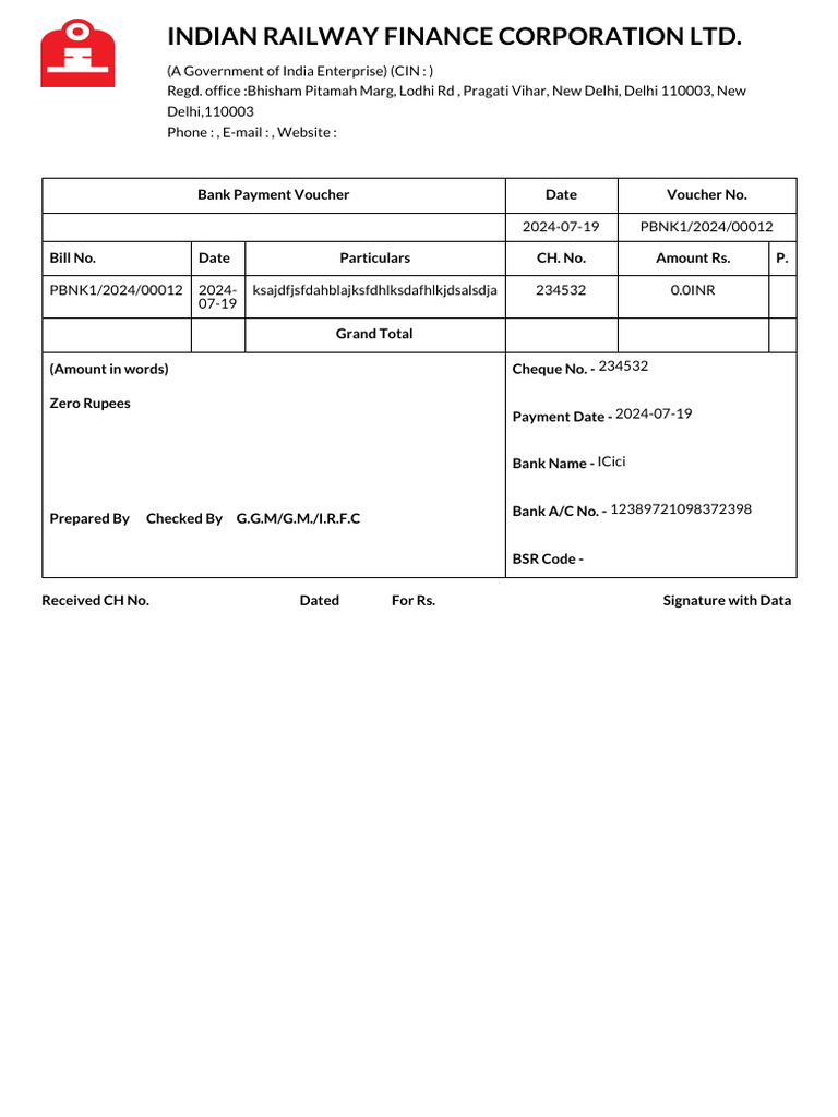 Payment Voucher | PDF