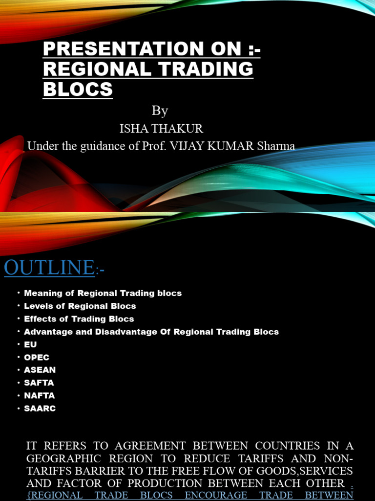 Overview of Regional Trading Blocs | PDF | Tariff | Free Trade