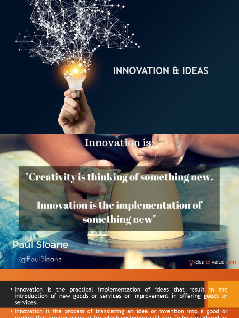Innovation and Ideas | PDF | Innovation | Business Model