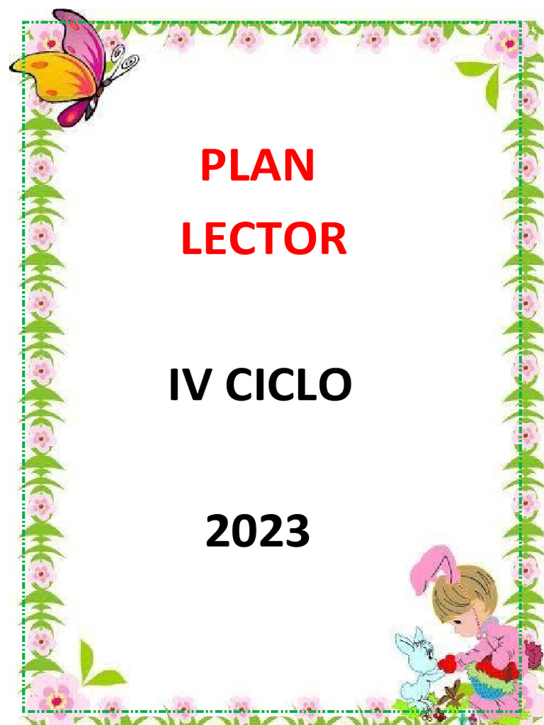 3º Plan Lector 2023 | PDF | Salón de clases | Creatividad