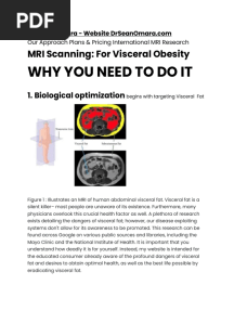 Dr. Sean OMara Research Visceral Fat 2