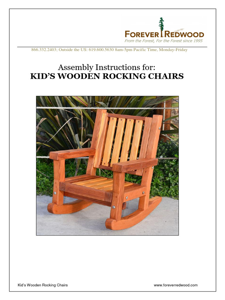 Kids Wooden Rocking Chair | PDF | Metalworking | Manufactured Goods
