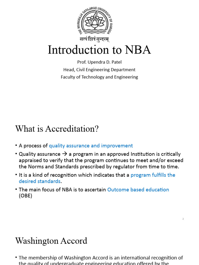 Understanding NBA and Washington Accord | PDF | Engineering | Science