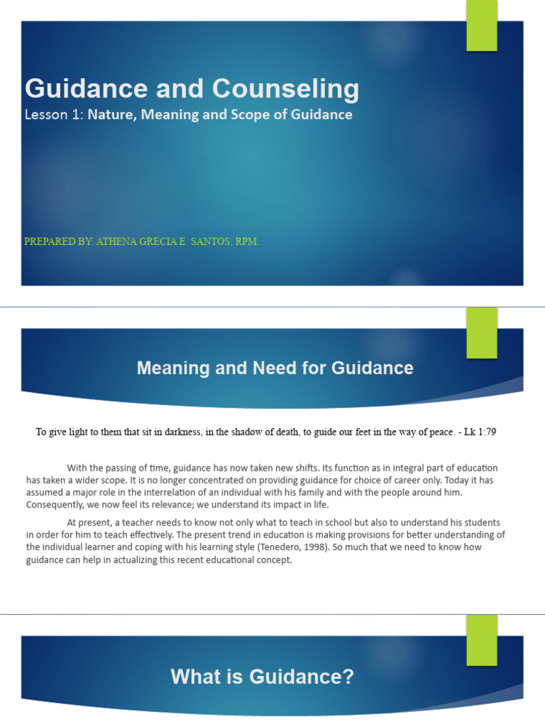 Understanding Guidance and Counseling | PDF | Psychology | Anthropology