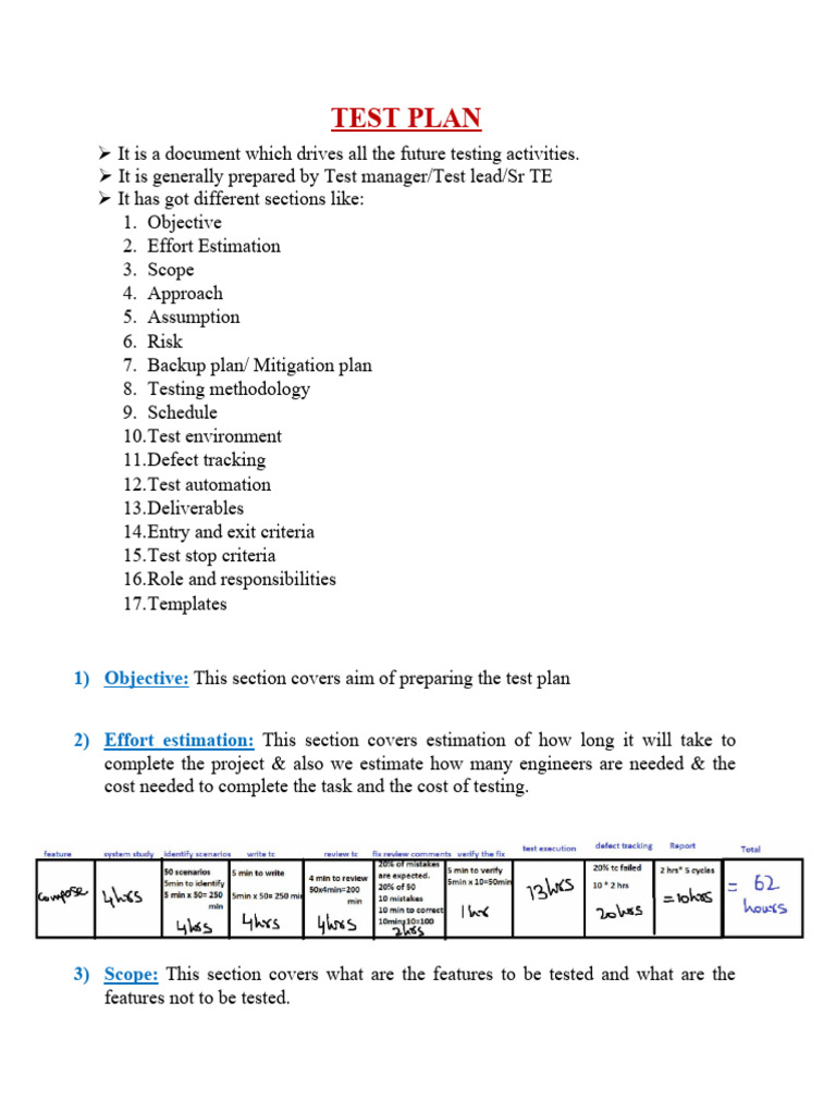 Comprehensive Test Plan Overview | PDF | Software Bug | Information ...