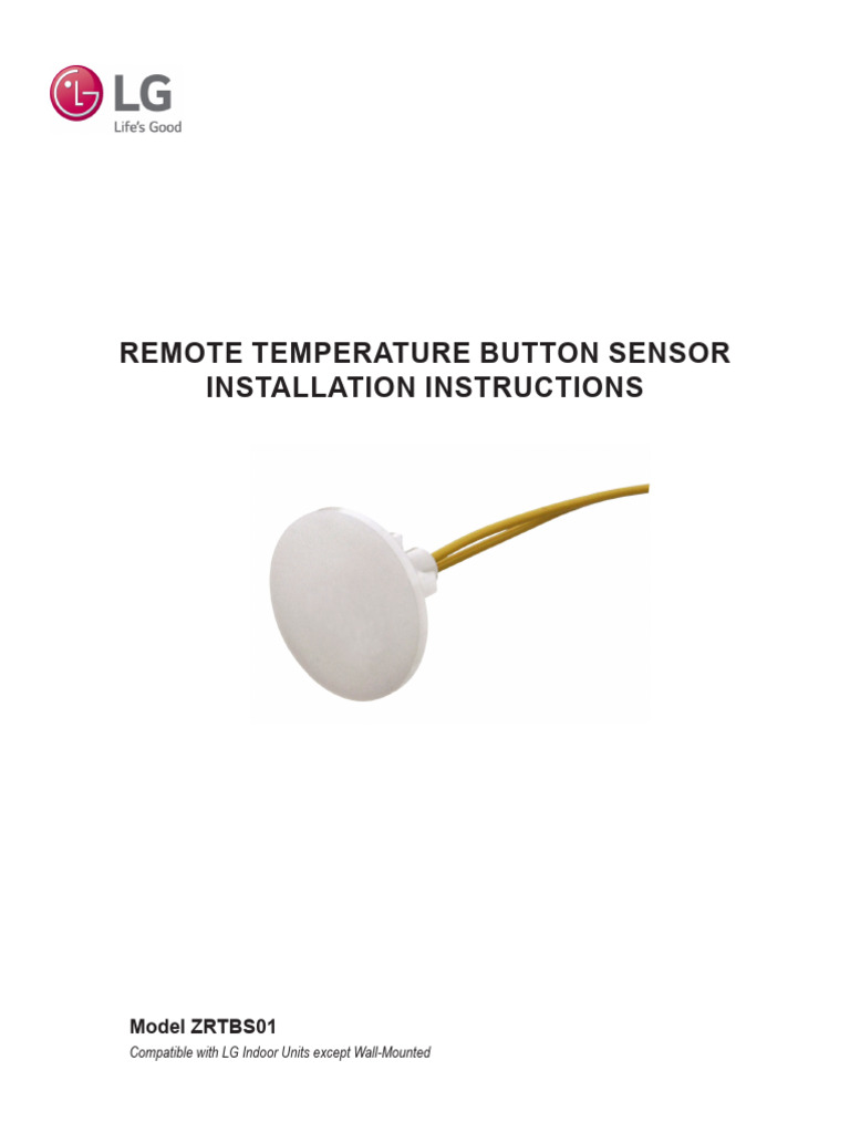 IM Button Temp Sensor ZRTBS01 | PDF | Electrical Wiring | Electrical ...