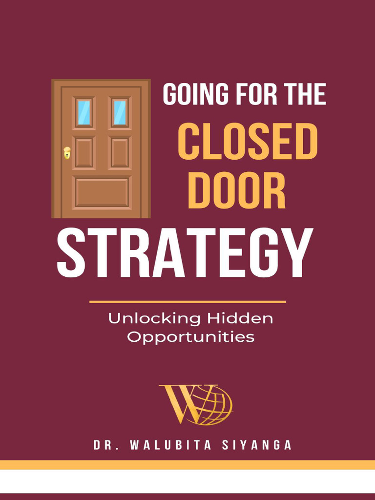 'Going For The Closed Door Strategy | PDF | Psychological Resilience ...