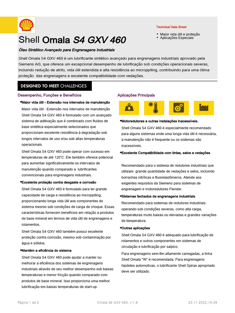 Omala S4 GXV 460 | PDF