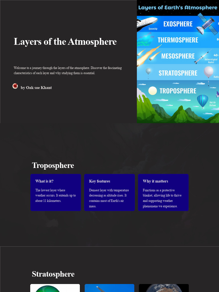 Layers of The Atmosphere | PDF | Atmosphere Of Earth | Atmosphere