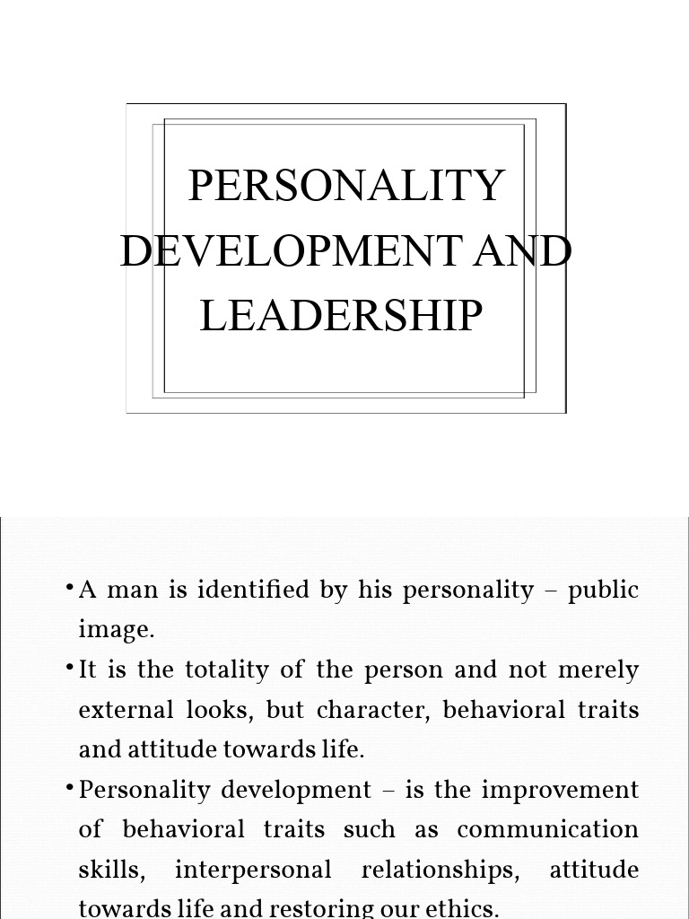 Personality Development Ppt 20240720 133545 0000 Pdf Body