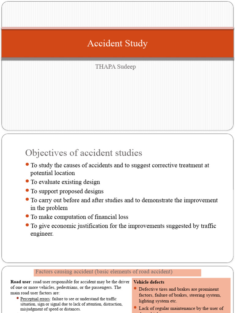 Accident Study | PDF | Traffic Collision | Traffic