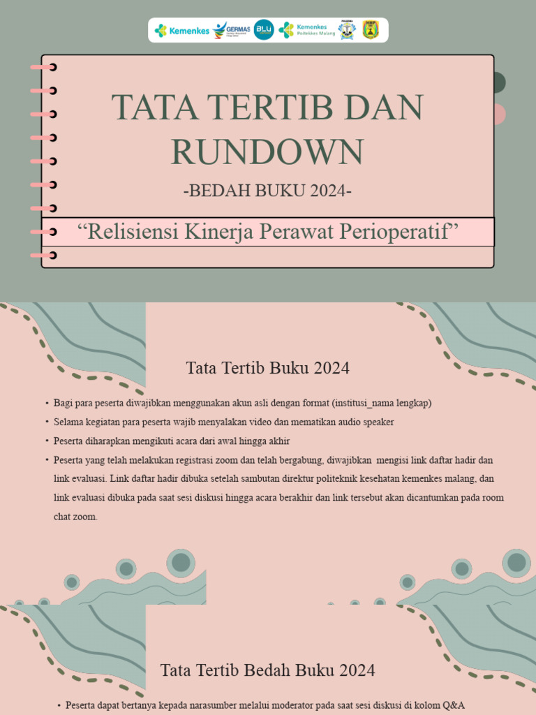 Tatib Dan Rundown Bedah Buku 2024 | PDF