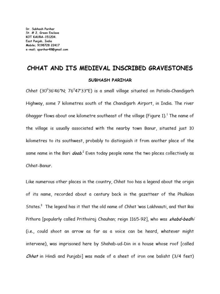 Chatt and Its Medieval Inscribed Tombstones PDF