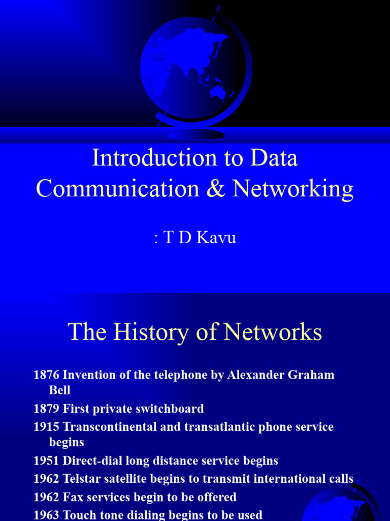 Introduction To Data Communication & Networking | PDF | Computer ...