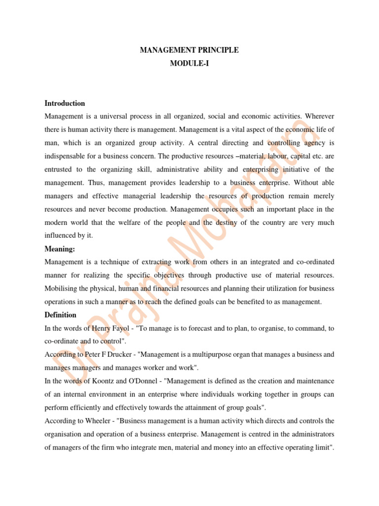 Managerial Principle-2023 | PDF | Science | Scientific Method