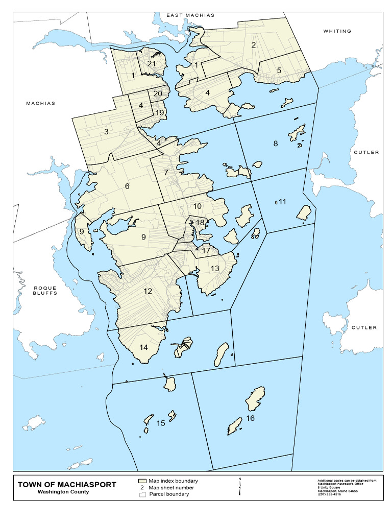 Machiasport Tax Map Index PDF