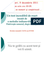 Un Test Incredibil de Exact