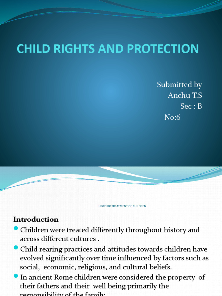 Evolution of Child Treatment Rights | PDF | Child Neglect | Children's ...