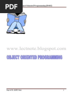 Object Oriented Programming