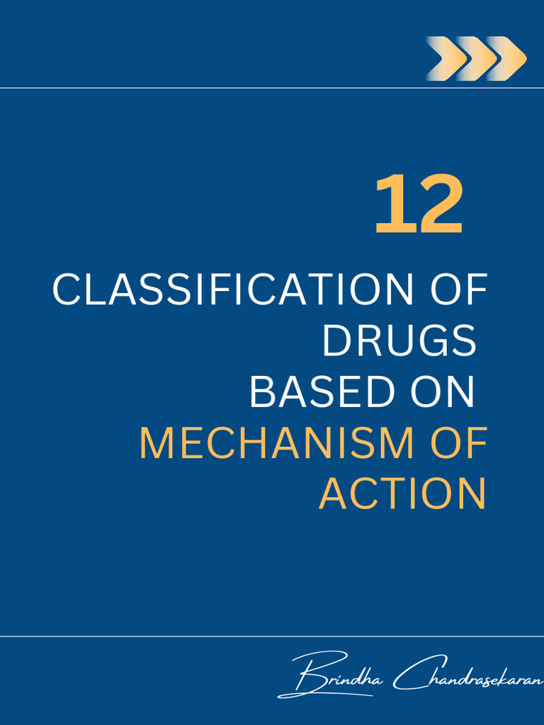 Drug classification pdf enzyme inhibitor neurotransmitter