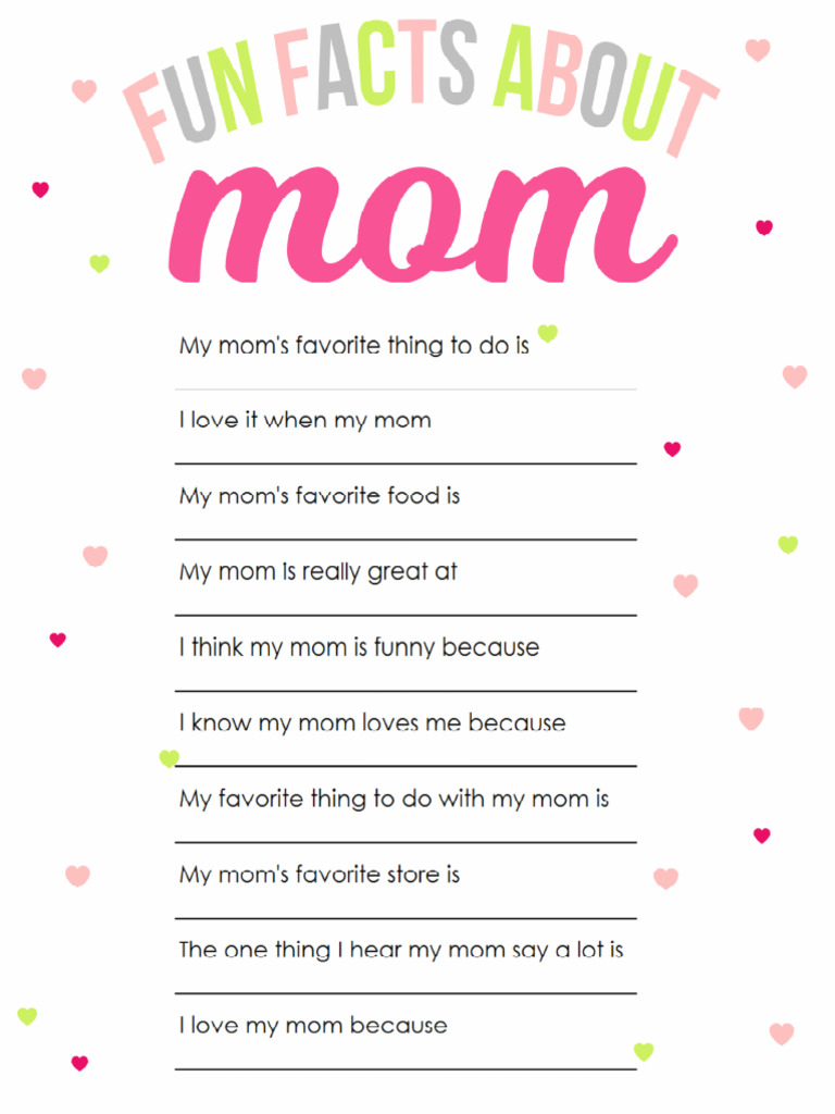 Fun Facts About Mom | PDF