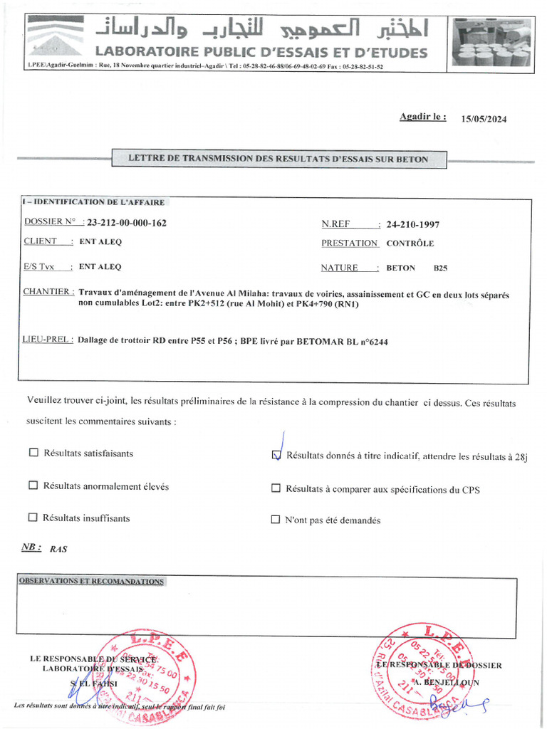 Beton B25 | PDF