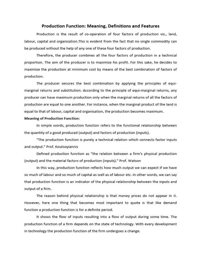 Unit IV Production Management June 2022 | PDF | Production Function ...