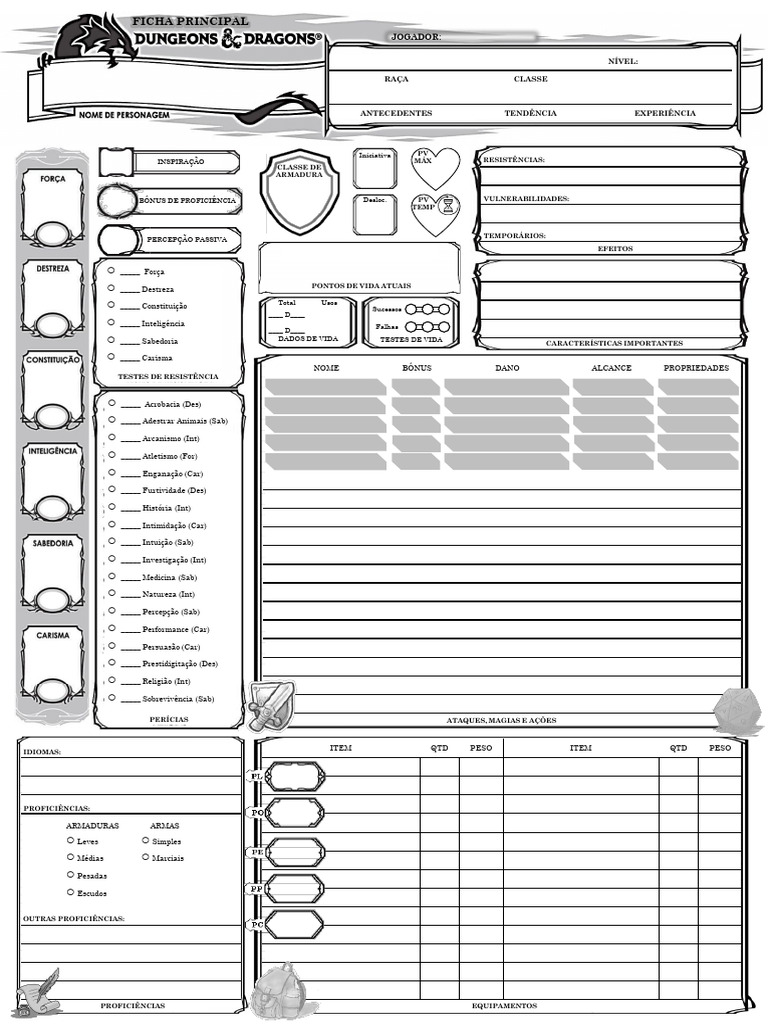 Ficha RPG | PDF