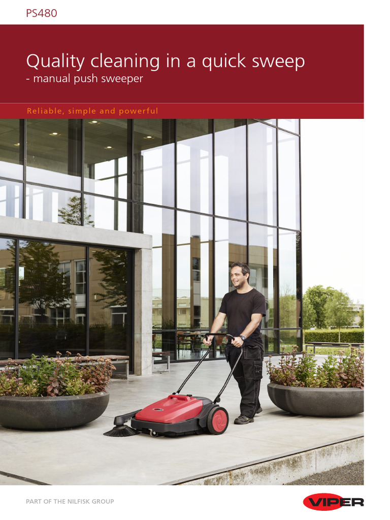Viper PS480 Manual Push Sweeper | PDF | Belt (Mechanical) | Land Vehicles