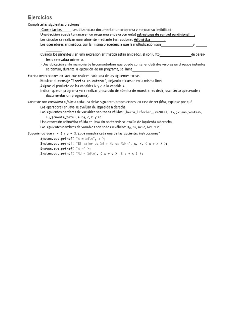 Ejercicios programacion 2 pdf pi java lenguaje de programaci n 