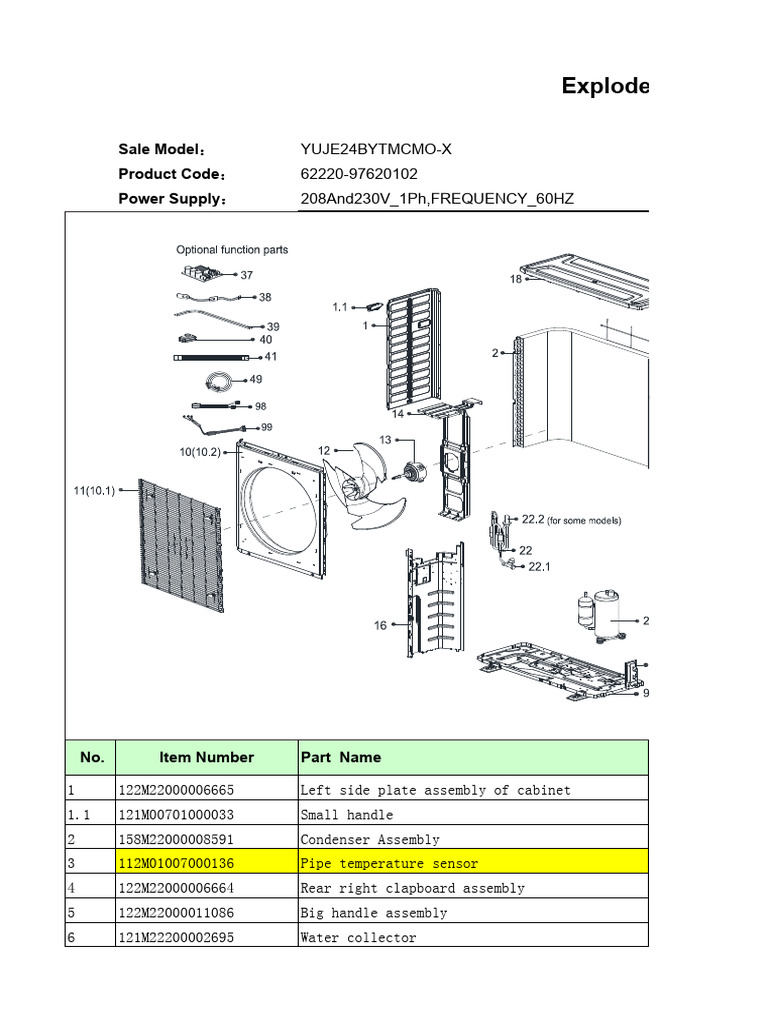 Gree Mini Split Parts Diagram | PDF | Valve | Energy Technology